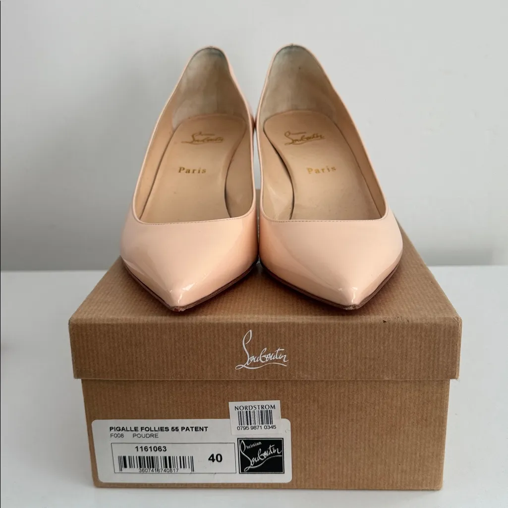 Christian Louboutin Pigalle Follies 55 Patent Heels Size: 40 - Image 10