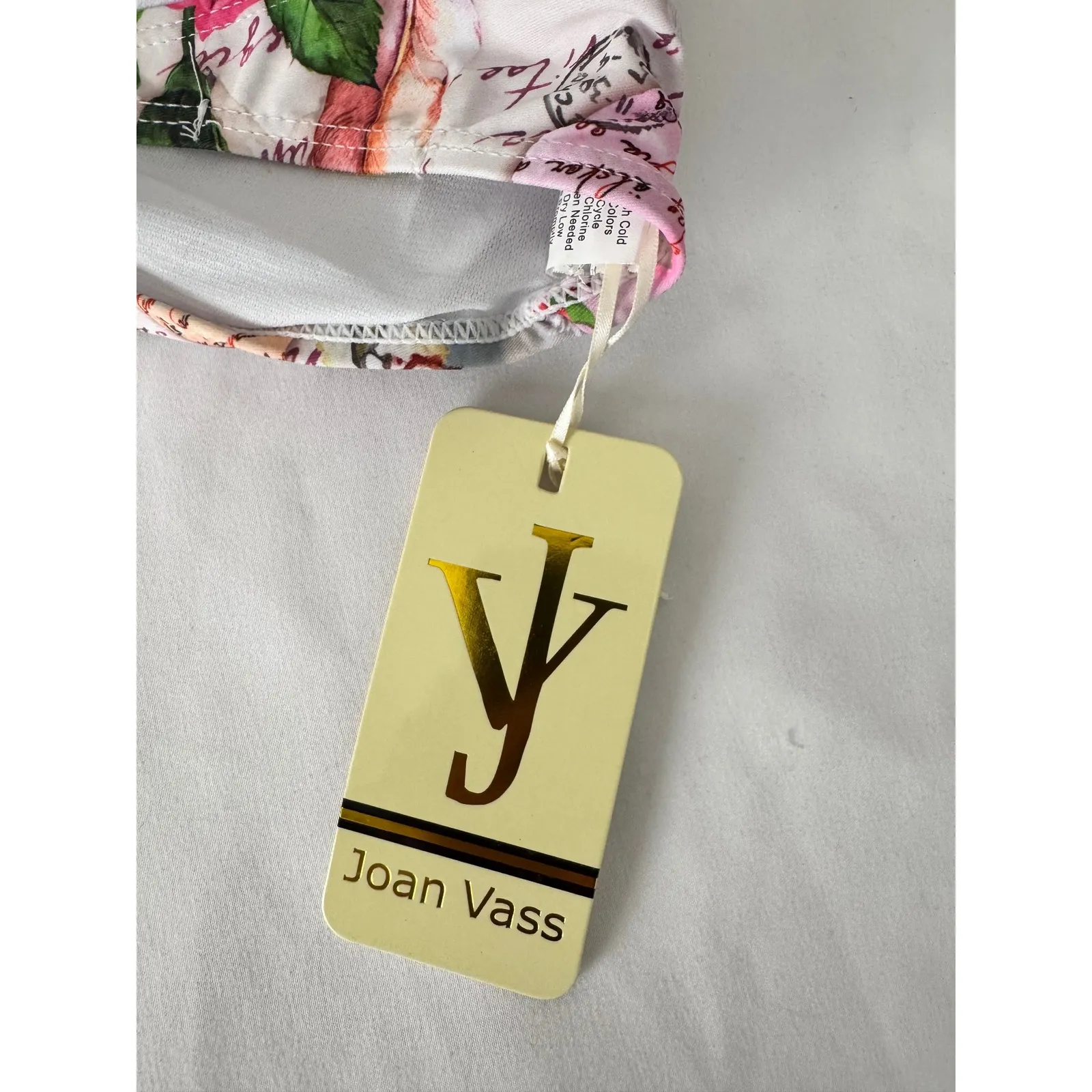 Joan Vass Floral Bikini Set High Waist Paris Print Swimsuit Small‎ review prints - Image 6