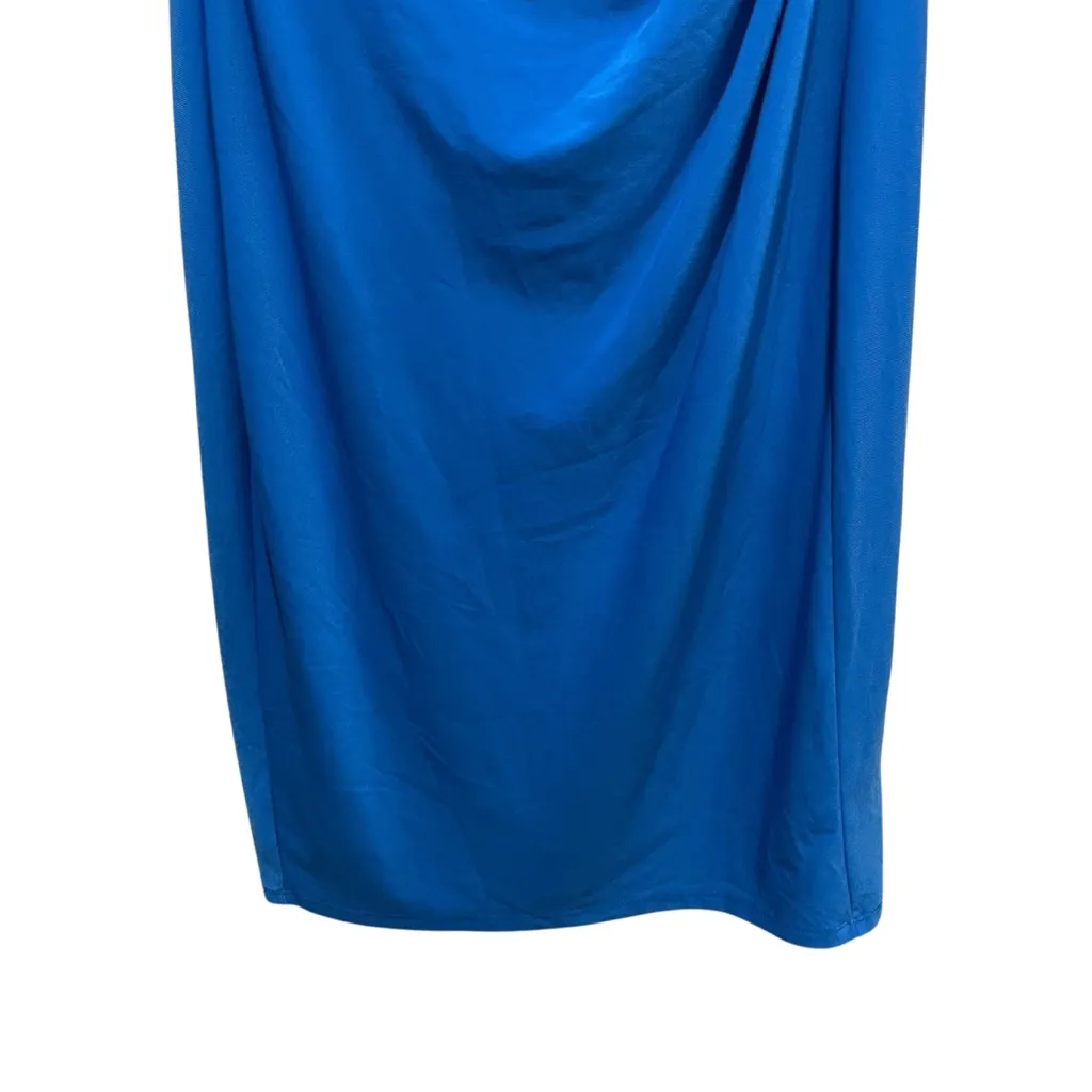 Lauren Ralph Lauren Cowl Neck Sheath Dress Blue Women’s Size 4 - Image 2