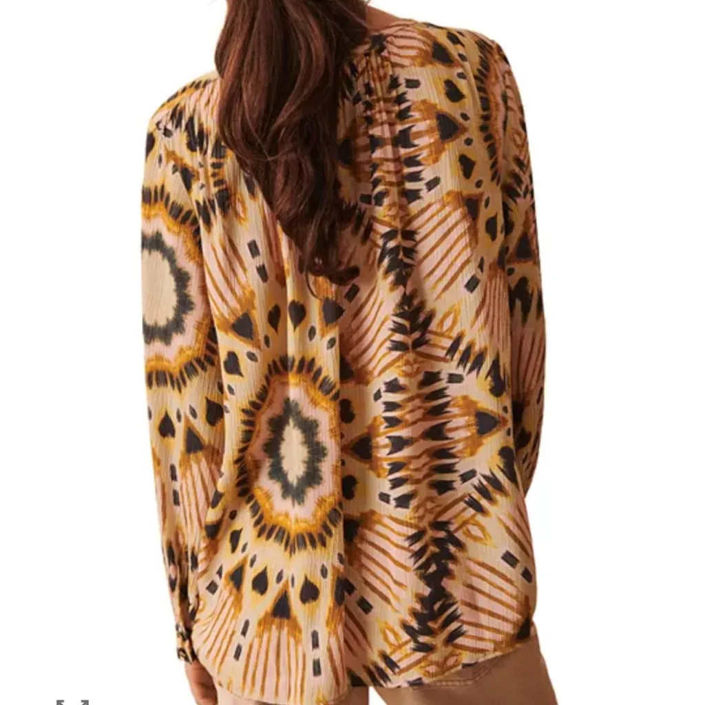 BA&SH Calysta Blouse Beige size 2 US 6 Medium $245 - Image 3