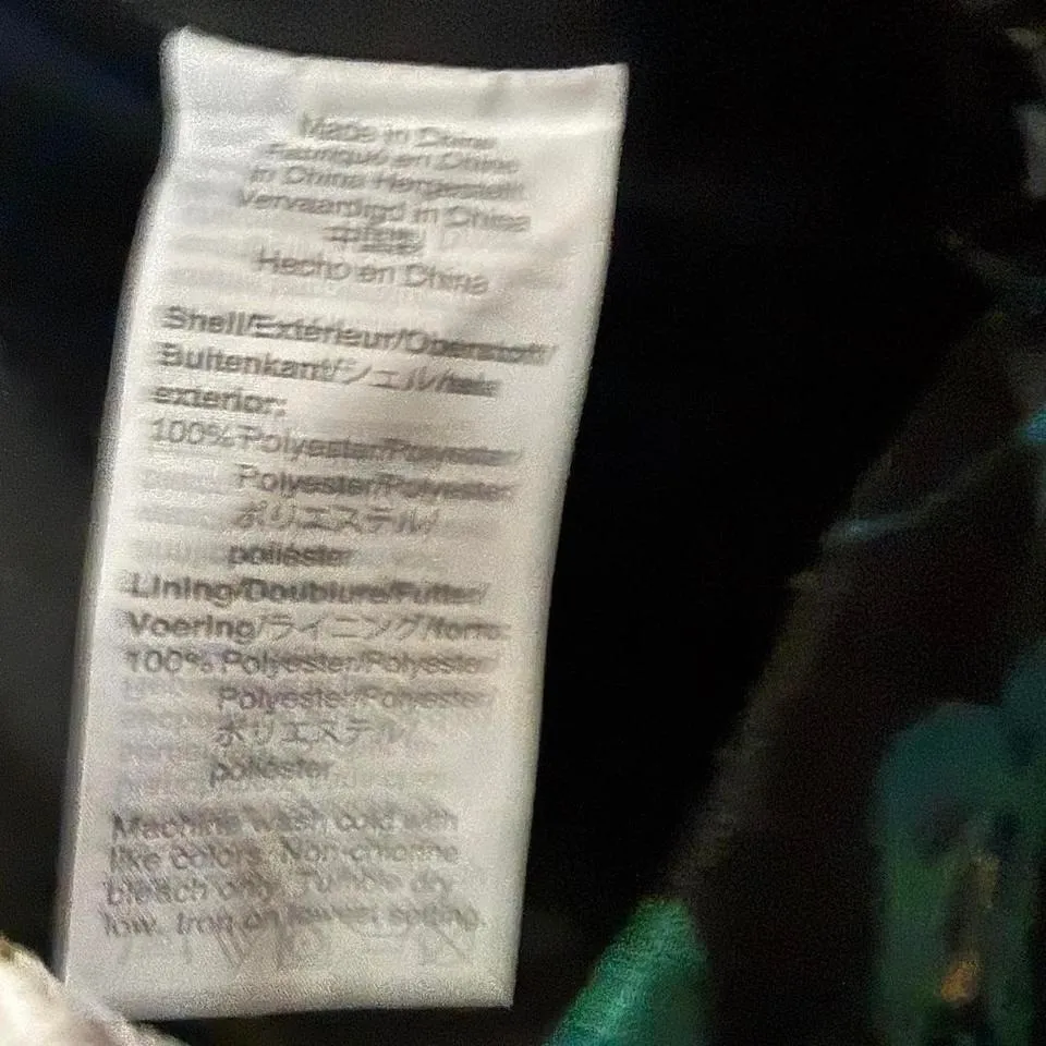 J.Crew – Floral Peplum Blouse – Women – 00 – Black Teal – Long Sleeve Blue - Image 4