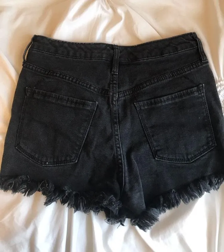 Mossimo Supply Co Black fringe shorts - Image 2