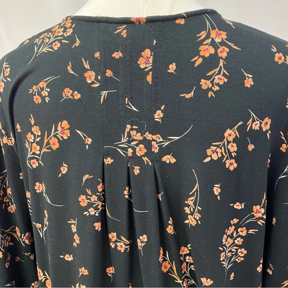 J. Jill Wearever Collection Floral Tunic Top Boho Spring Classic Soft Womens M - Image 9