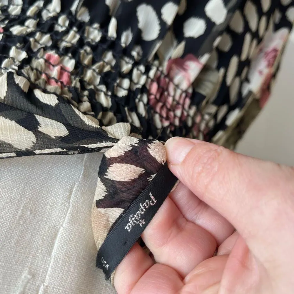 Y2K Papaya Polka Dot Floral Strappy Twee Mini Babydoll Mini Dress Size Small - Image 7