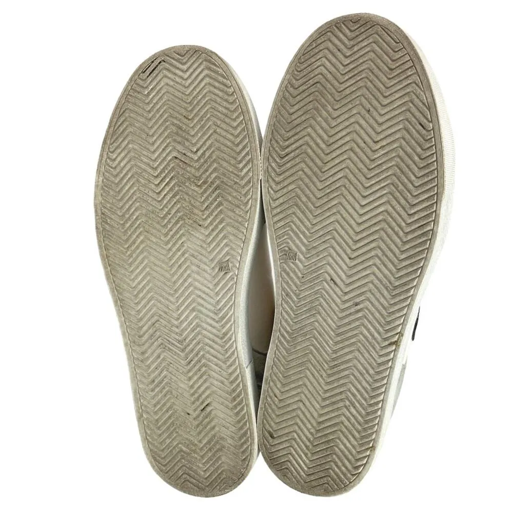 Re/Done Gray Cream Low Top Lace Up Casual 90s Sustainable Skate Sneakers Size 35 - Image 4