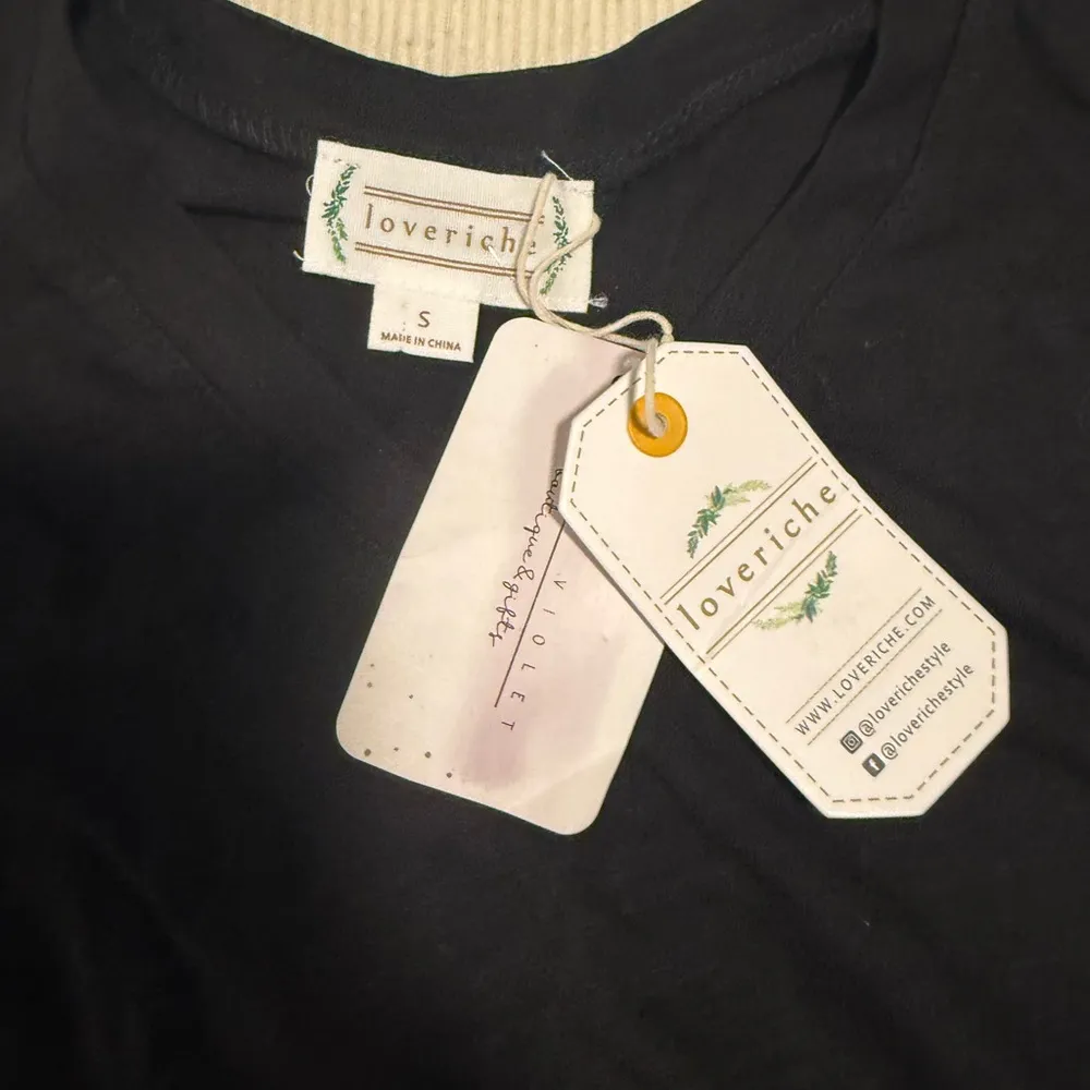 Love Riche Black Asymmetrical Ruffled Tank Top - Image 3