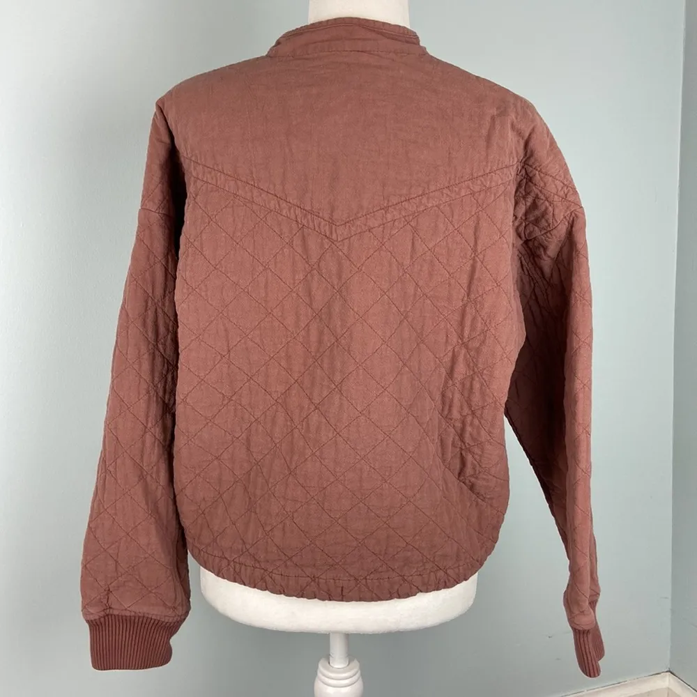 American Eagle  Quilted Jacket Boxy Oversized Drop Shoulder Size Medium - Image 7