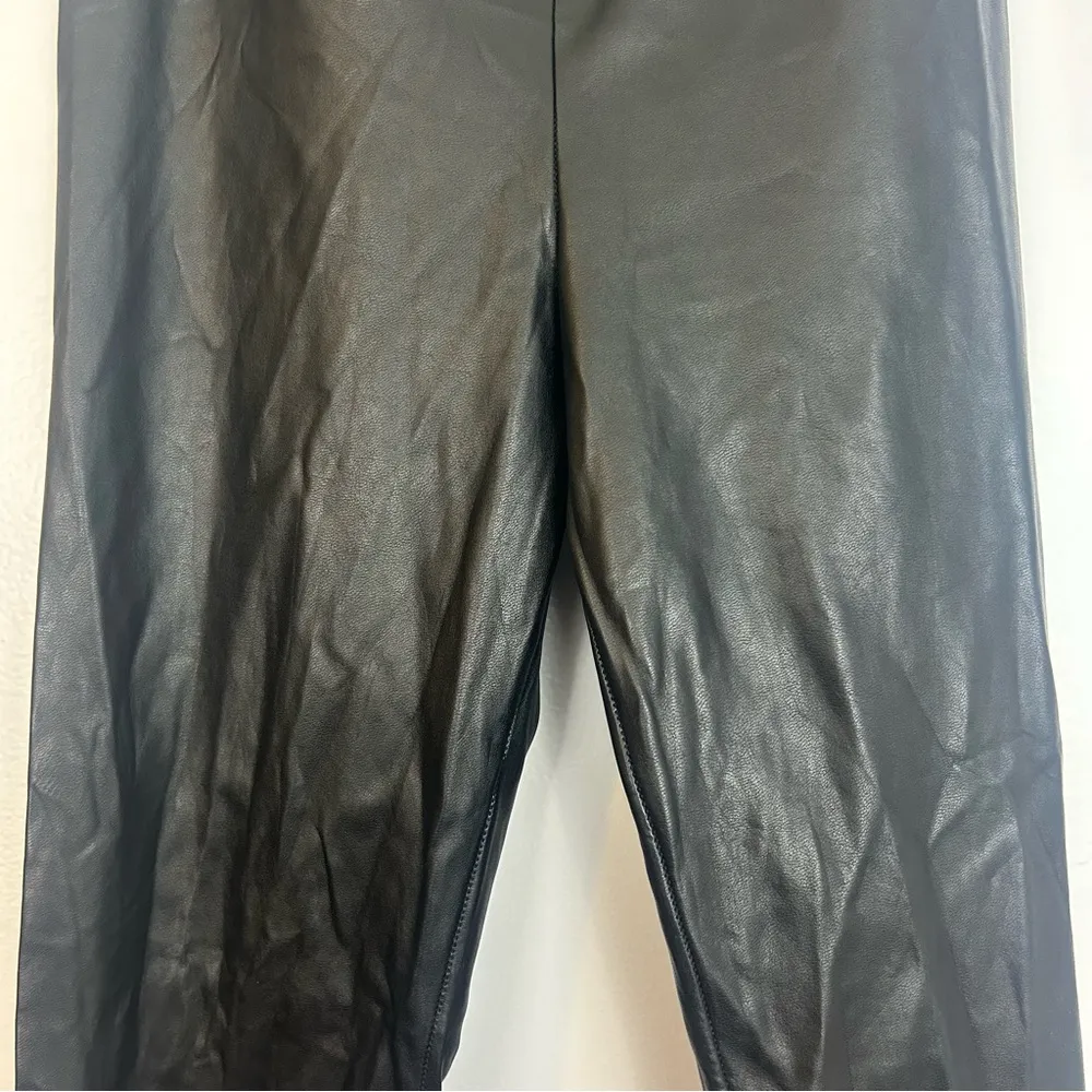 Wilfred Free Daria High Waisted Vegan Leather leggings Aritzia Size Small - Image 8