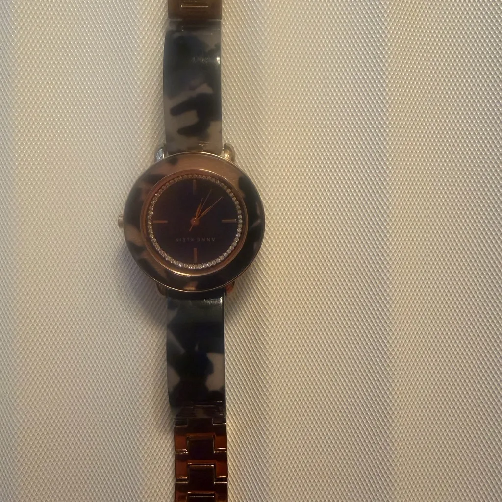 Anne Klein Black and Gold Navy blue Watch - Image 4