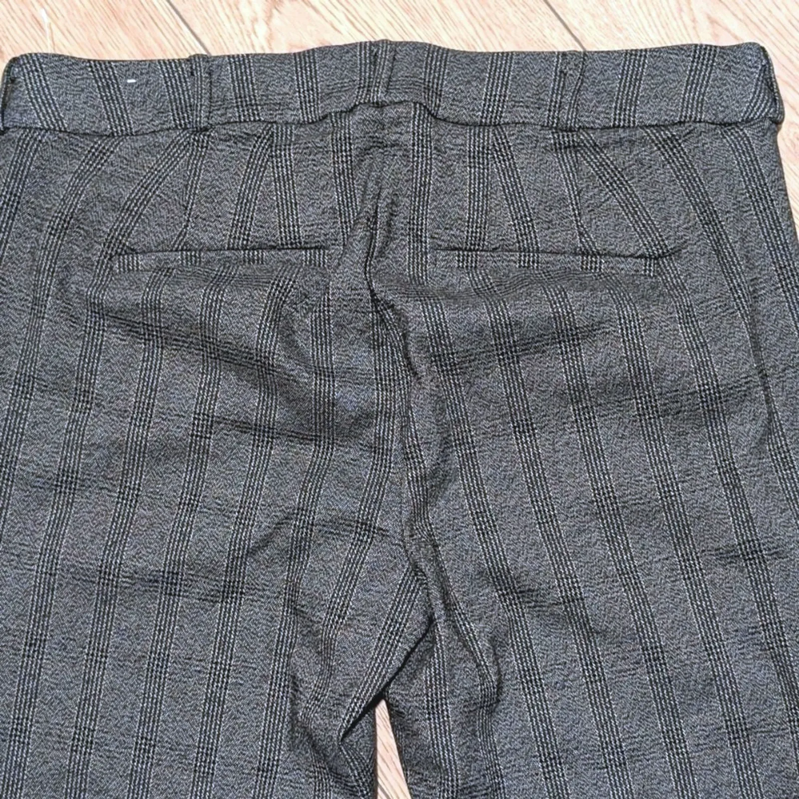 Lane Bryant Pants Plus 18 2X The Allie Gray Plaid Wide Leg Dress Trousers Career - Image 5