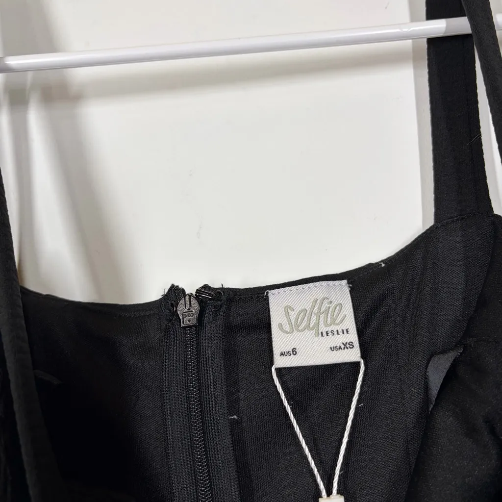 NWT Selfie Leslie Georgia Square Neckline Midi Dress Size US XS - Image 10