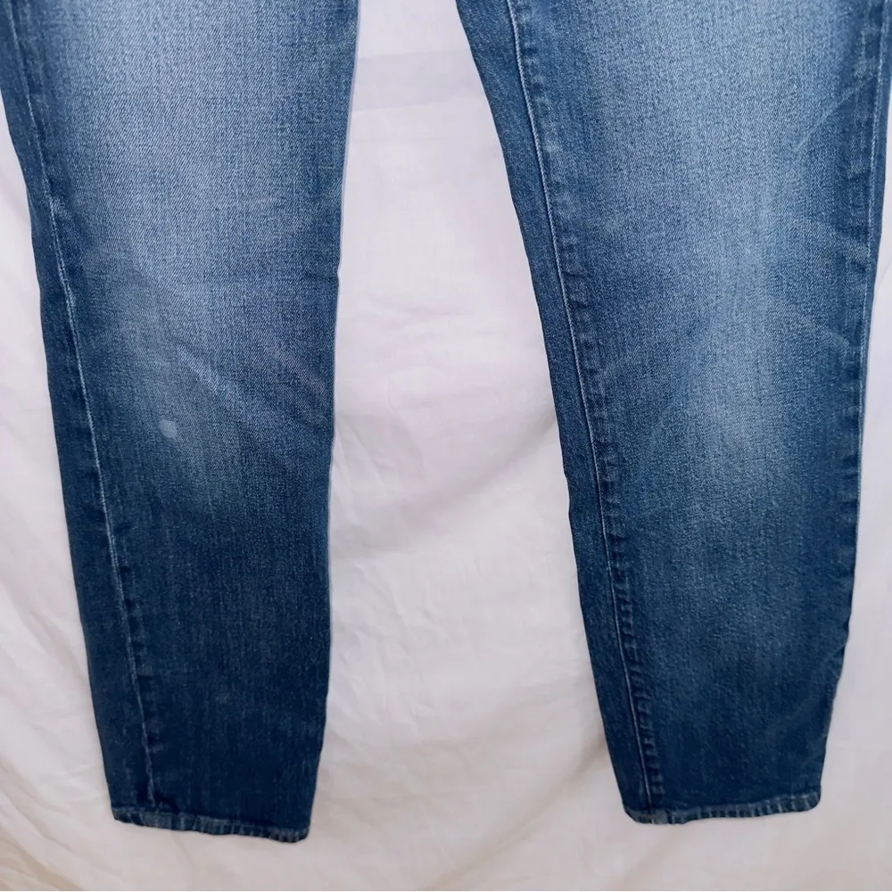 J. Crew Dark Wash Denim High Waisted Broken in Boyfriend Jeans size 25 - Image 3