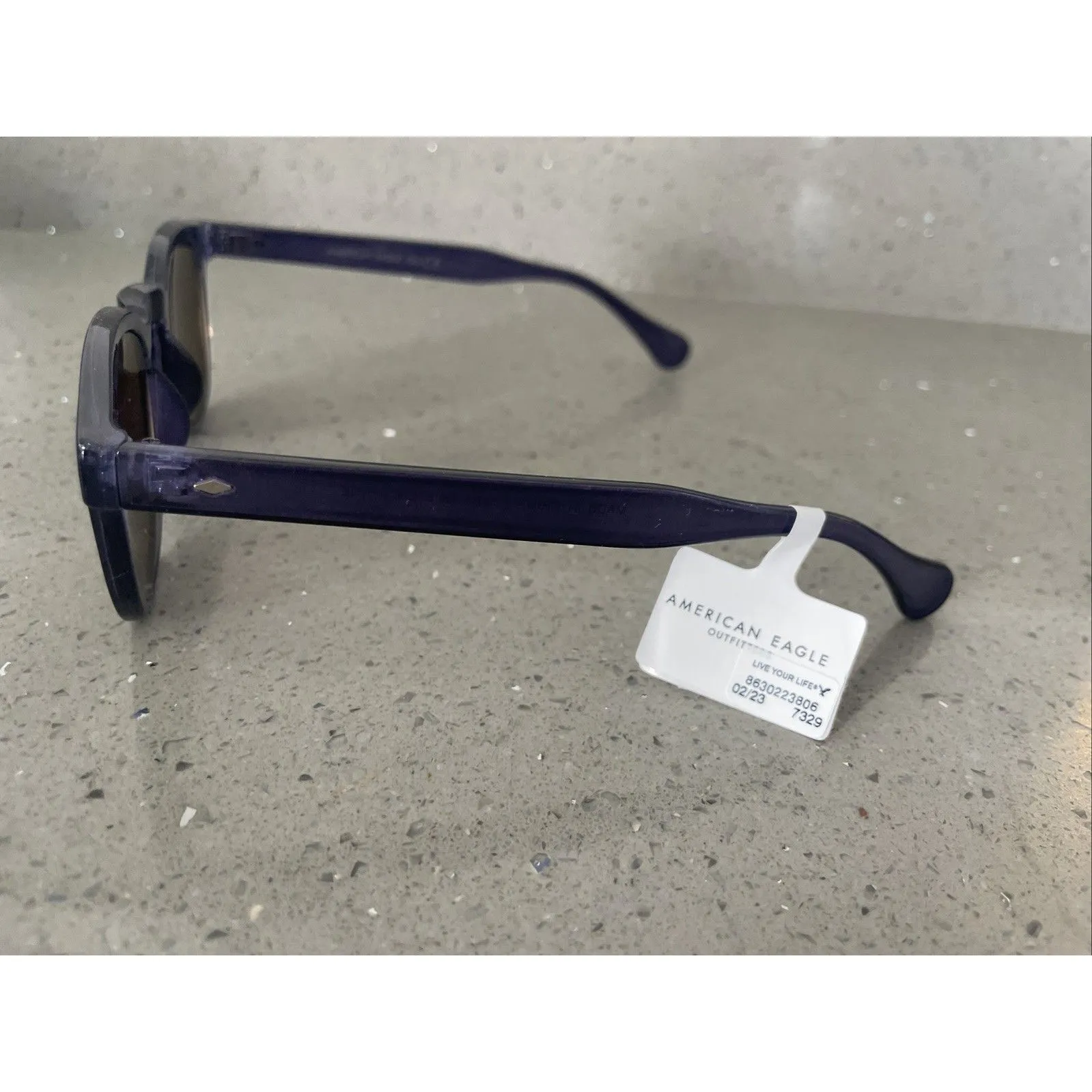 American Eagle 7329 sunglasses Unisex Navy NEW - Image 3