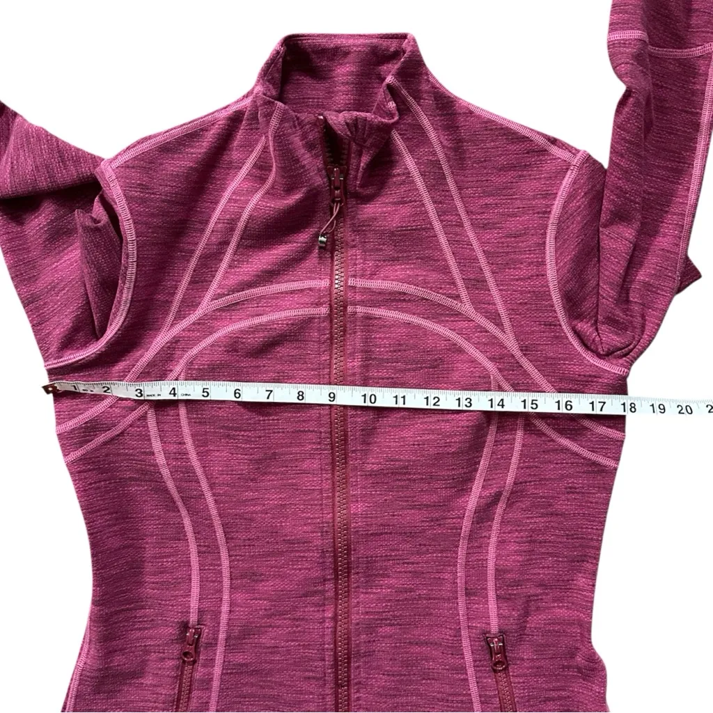 Lululemon  Define Jacket Fitted Full Zip Berry Pink Size 10 - Image 9