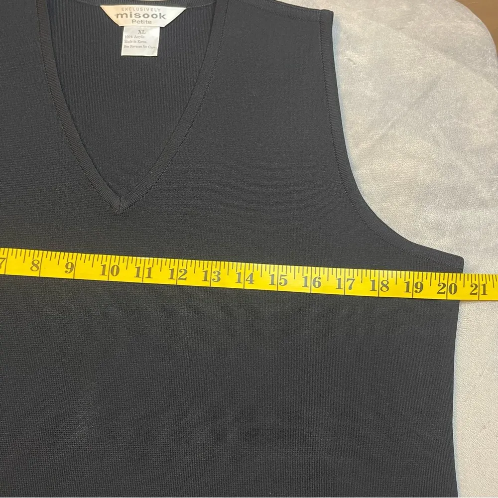 Misook Black Boxy Tank Top - Image 5