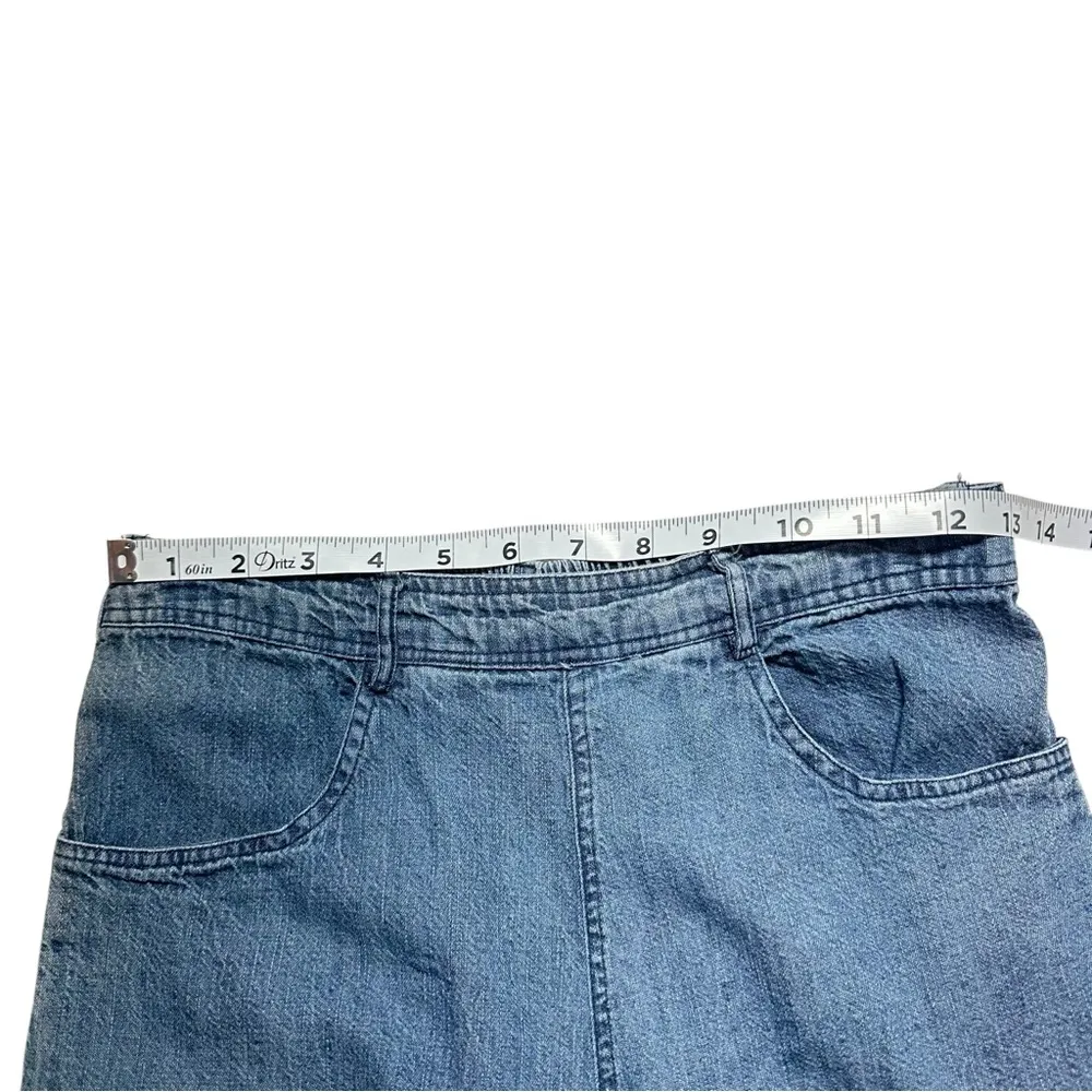 Boho Bohemian Flared Patchwork Hippie Cotton Jeans Small - Image 3