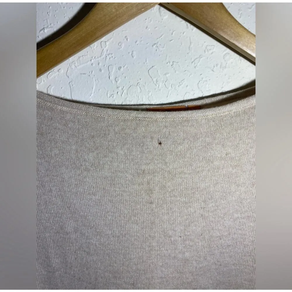 Tory Burch‎ Beige Pullover 100% Cashmere Sweater ( XS ) - Image 5