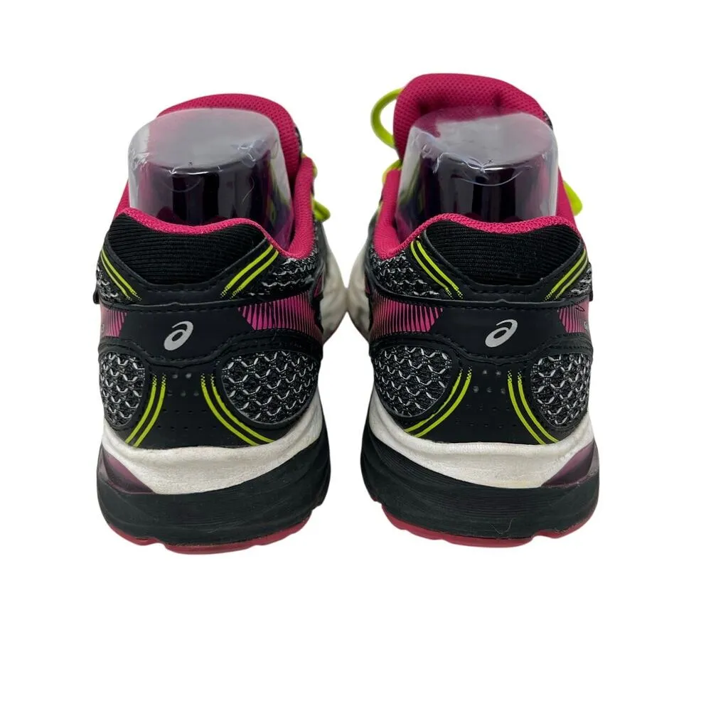 Asics Gel Flux 3 Black Pink Neon Running Sneakers 7 - Image 6