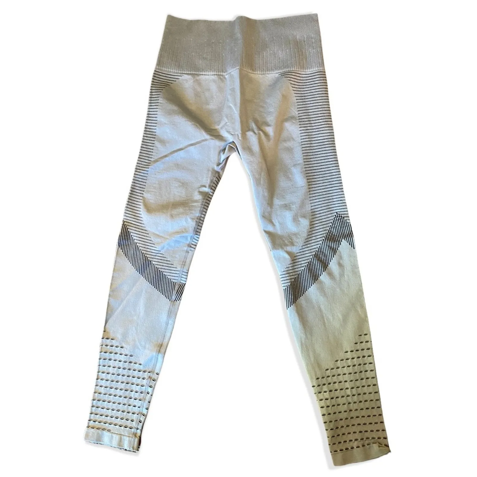 Running Girl Gray High Waisted Yoga Running Leggings Size Large - Image 2