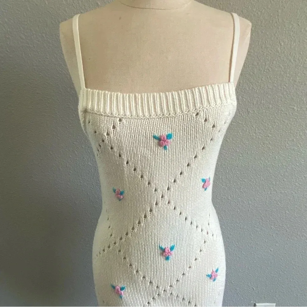 Blue blush mini dress‎ size Medium EUC - Image 2