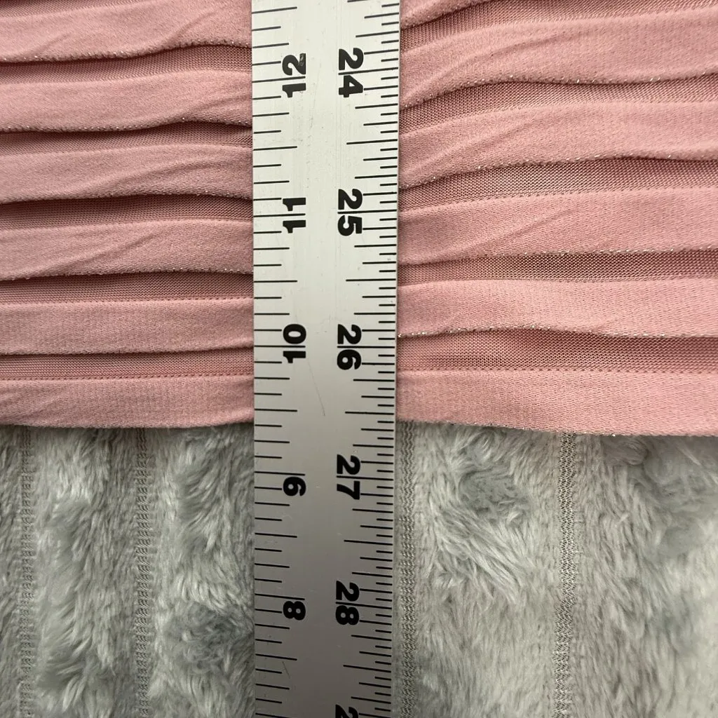 Eloquii Shirt Womens‎ 14/16 Short Sleeve Tee Pink Textured Shimmer Business Top - Image 5