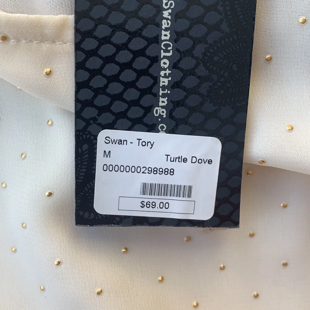 Black Swan Tory Gold Studded Tunic Size Medium NWT - Image 11