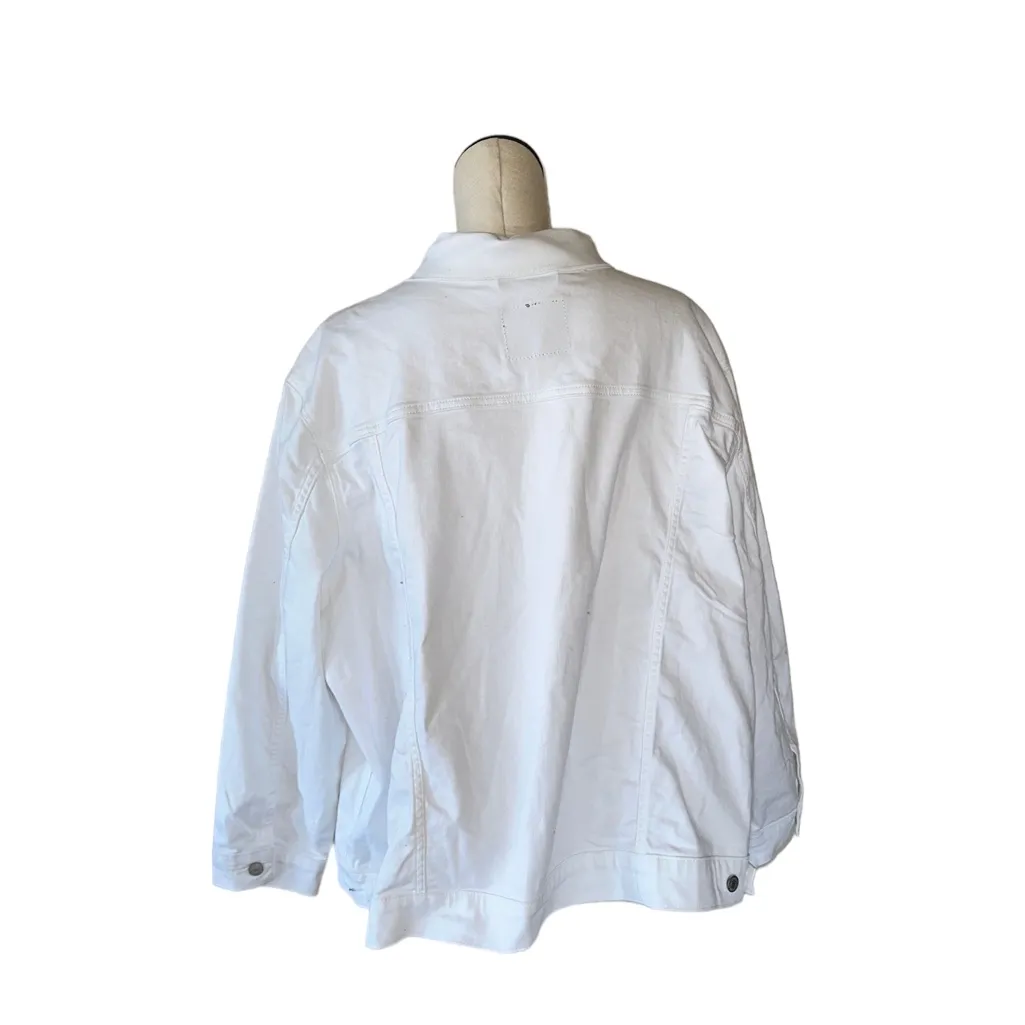 NWOT LEVI'S  EX-BOYFRIEND EMBROIDERED TRUCKER JACKET (PLUS SIZE) 4X - Image 8