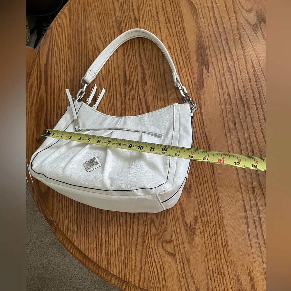 Simply Vera Wang Vintage Hobo Bag Color White Classic Y2K 90s - Image 5