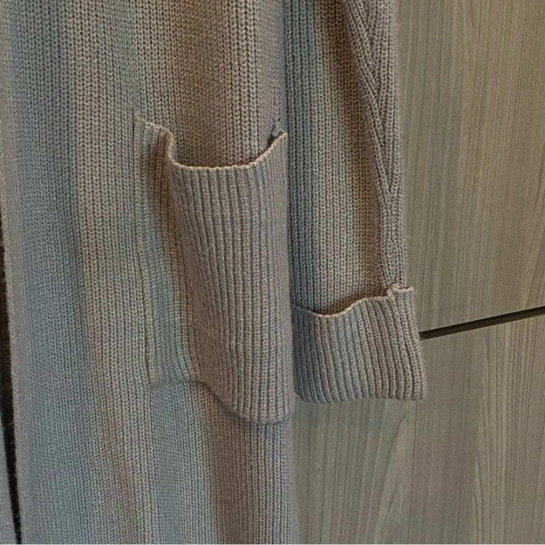 The Limited Long Open Front Grey Cardigan Duster Size M Medium NWT - Image 3