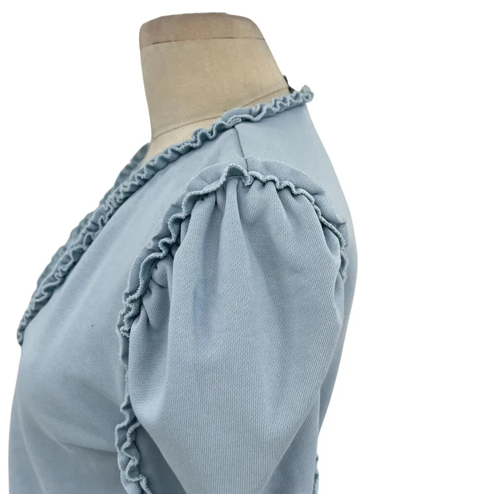 Generation Love Evelyn Sweater Sweatshirt Light Blue Size Small - Image 8