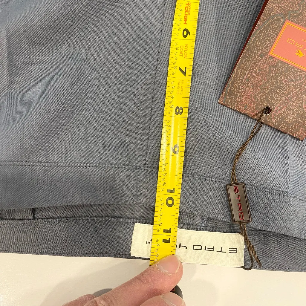 NWT Etro 44 Italian Women's Wool Blend Flare Bottom Dress Trousers - Image 8