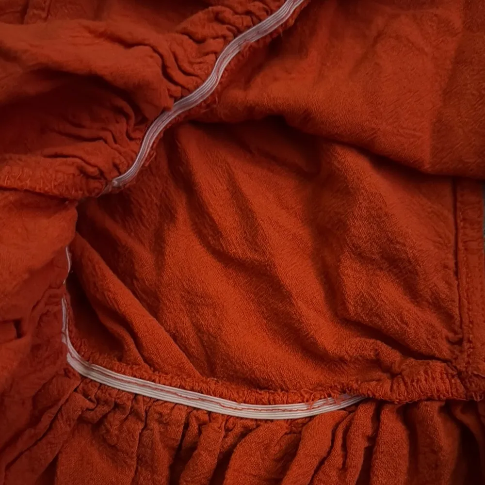 Fancyinn  Red Ruffled Tie Front Blouse Sleeveless - Image 4