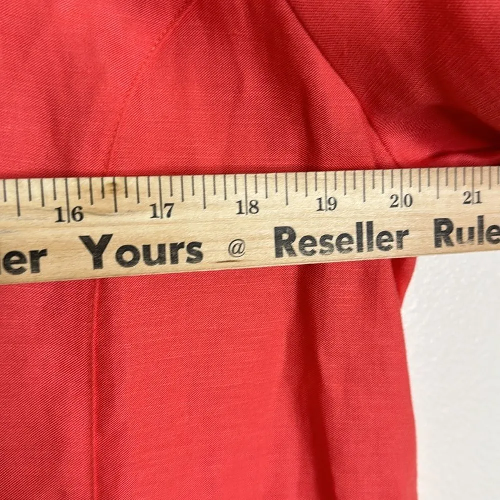 Soft surroundings ladies linen blend button up casual bell sleeves shirt Medium - Image 6