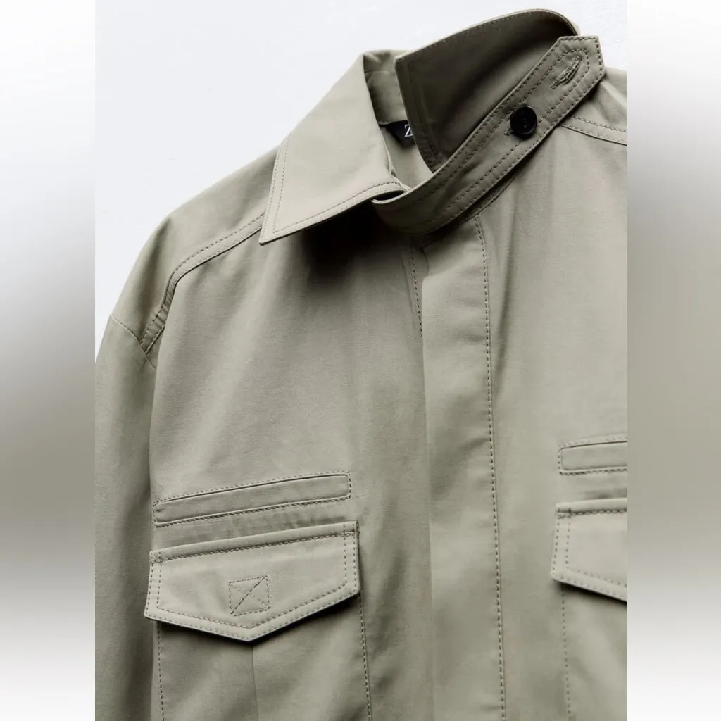 Zara Full Length Gabardine Jumpsuit - Image 11