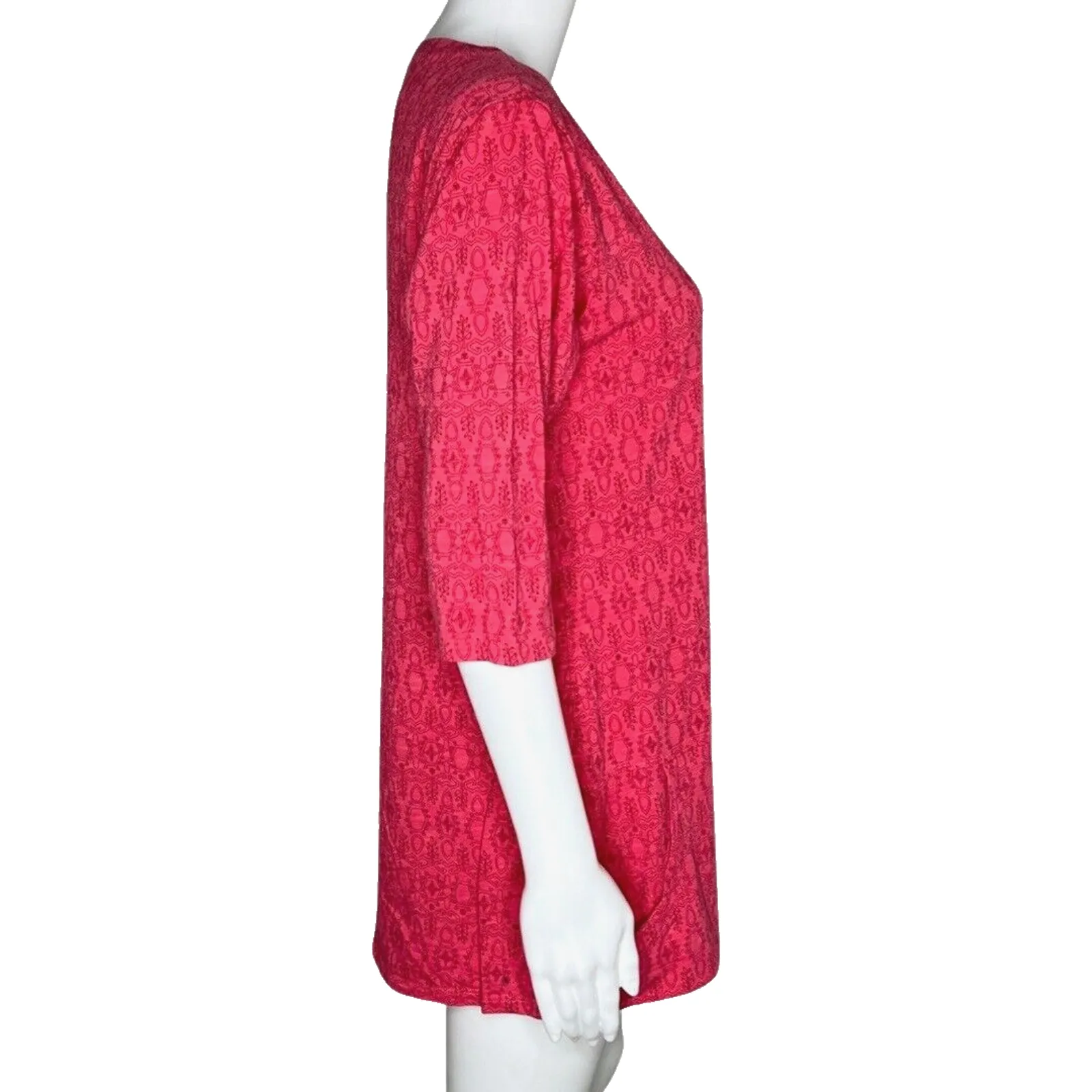 Toad & Co Shirt Womens Medium Pink Jersey Knit Tunic Easy Wear Commute Outdoors‎ - Image 2