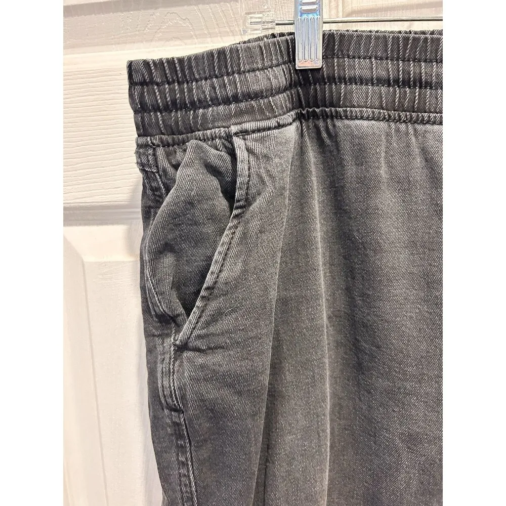 Sonoma Pull On Cotton Cargo Joggers Faded Black Womens‎ Size XL Cotton Lyocell - Image 2