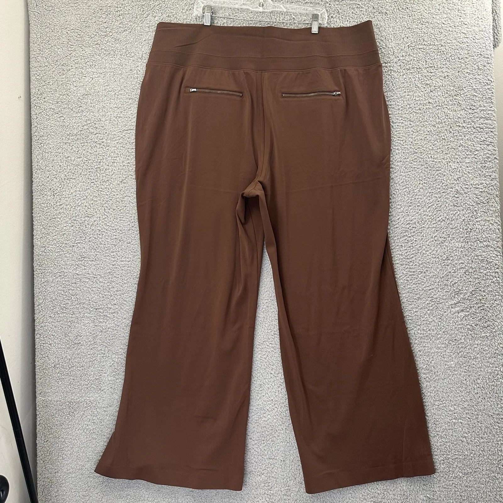 NWT Athleta Venice Pants Flare Leg Brown High Rise Stretch Women's 3XL x 31.5‎ - Image 2