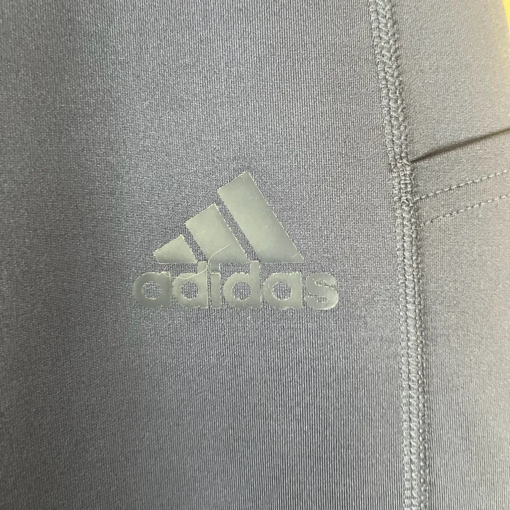 Adidas PrimeGreen Aeroready Womens Size Large‎ Navy Blue Leggings Pockets Active - Image 3