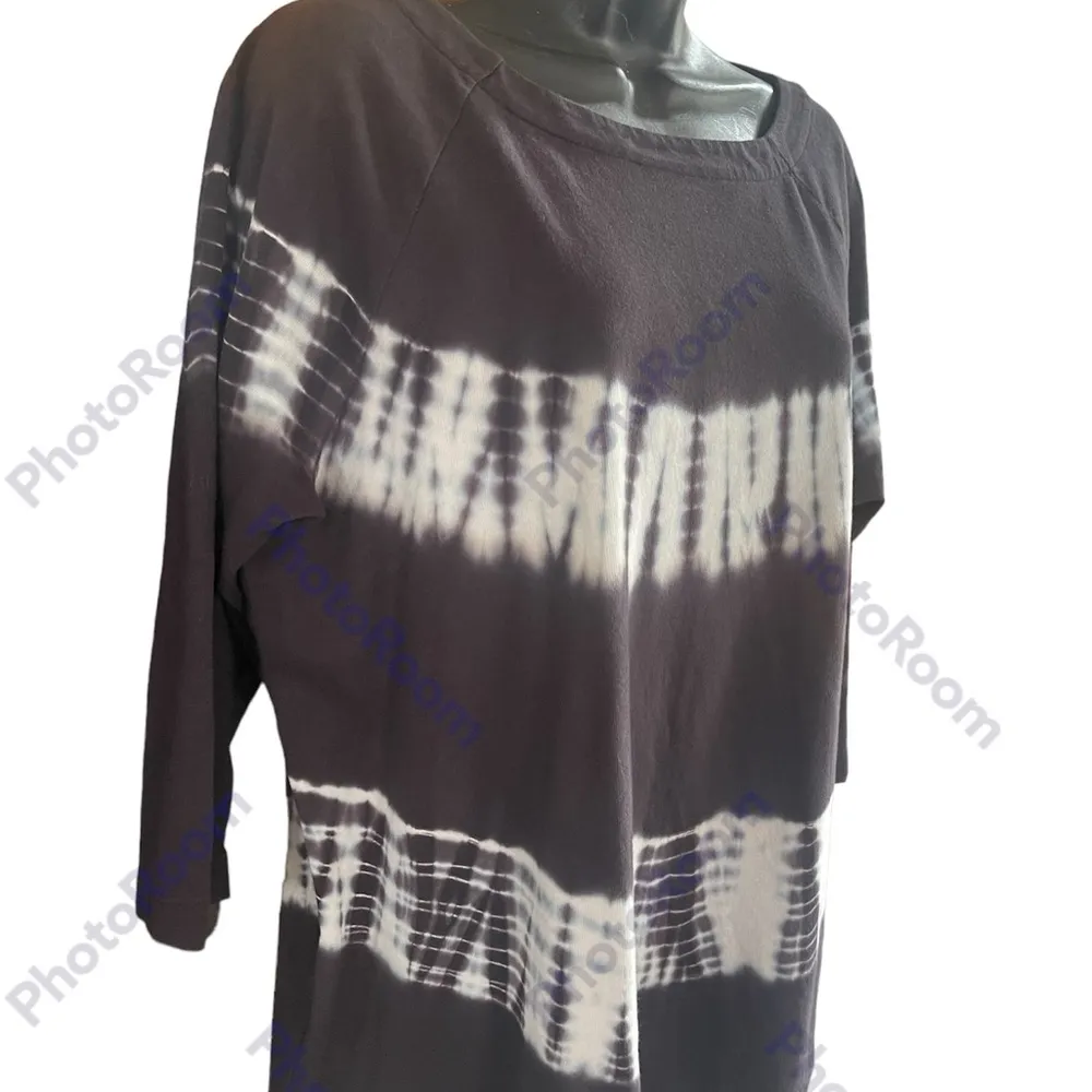 Pure Jill Shirt Women's S Black
Tie Dye Tunic 3/4 Sleeve Organic Black - Image 2