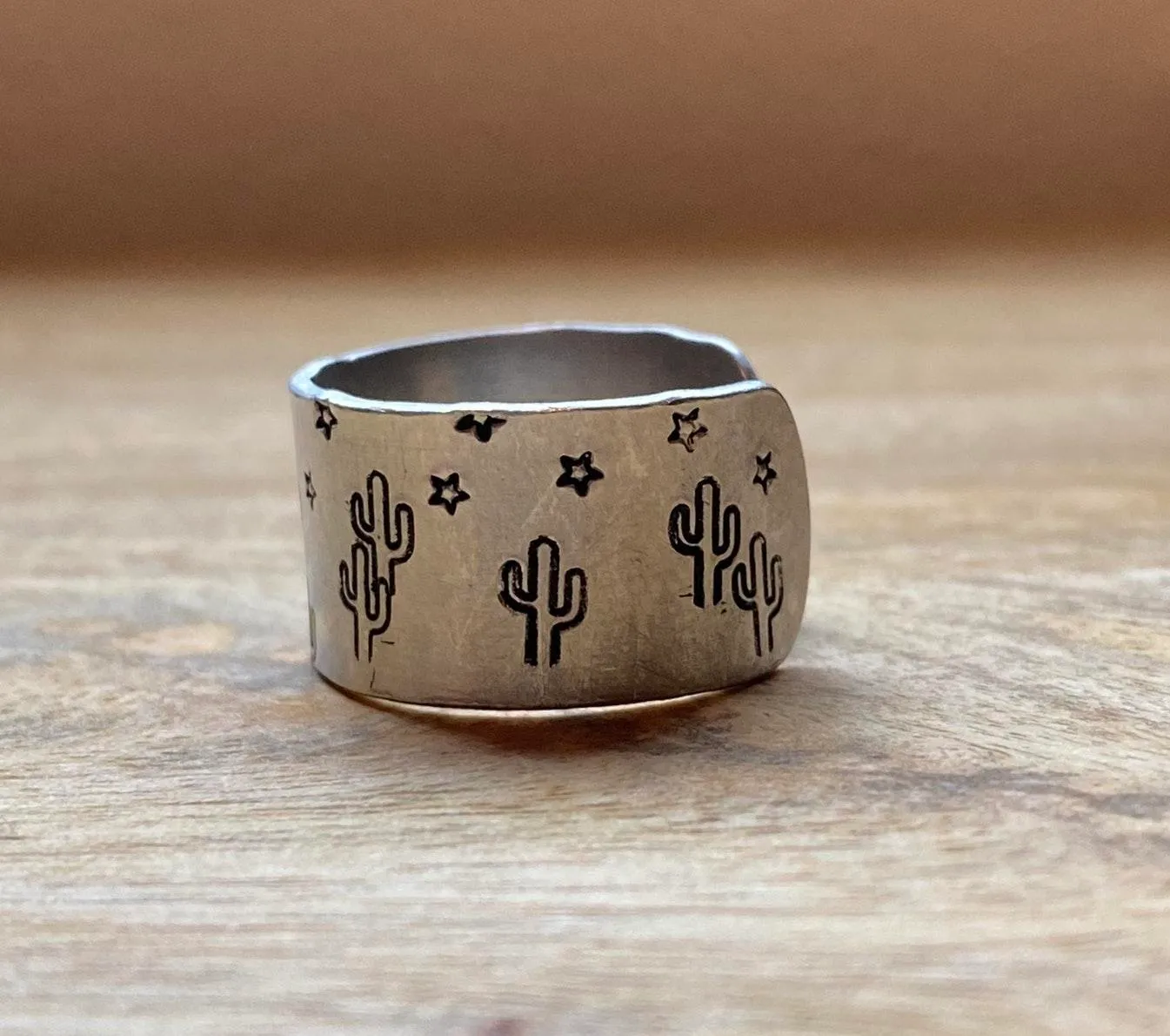 Handmade Stamped Ring - Image 2