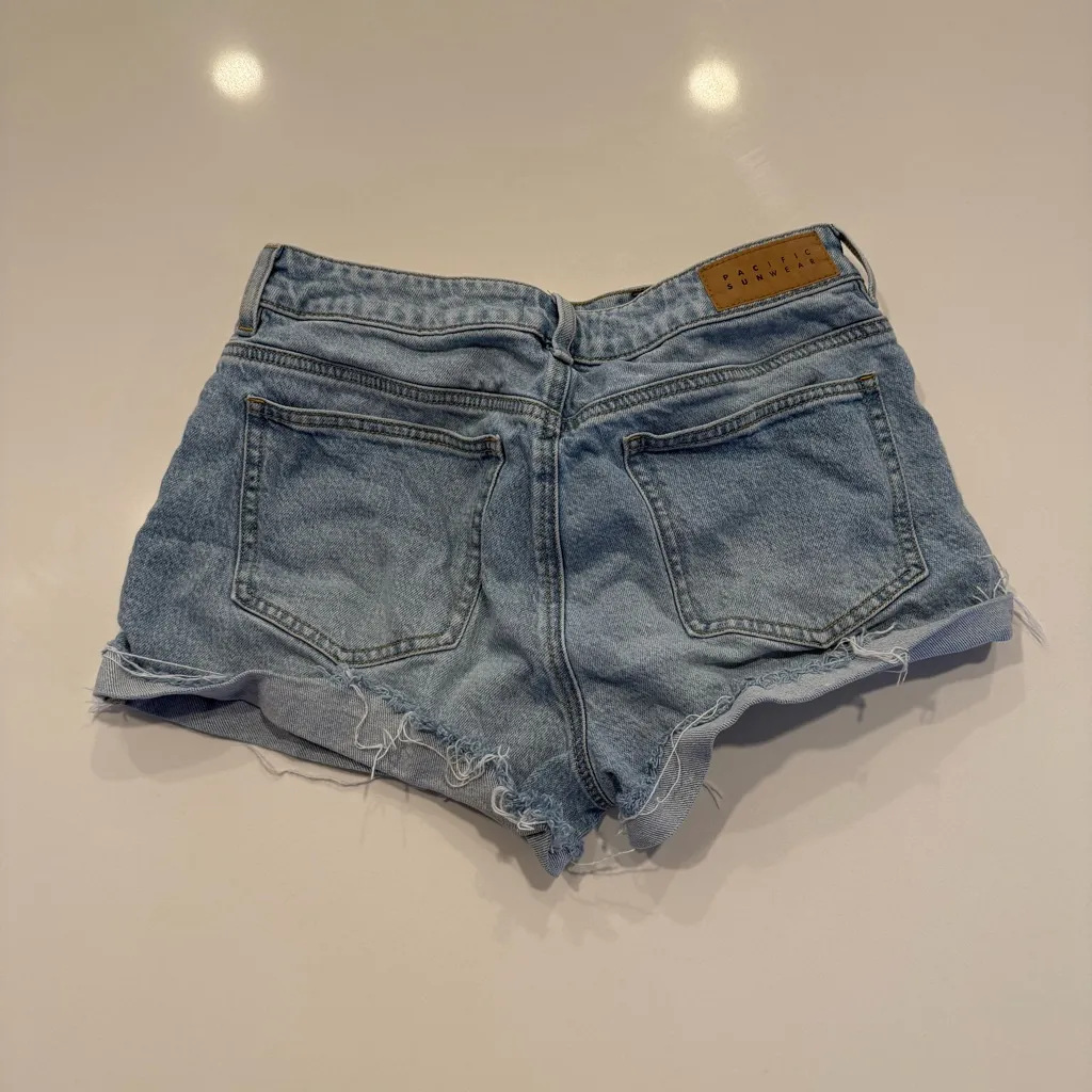 PacSun Lot of 2 Denim Blue Women's Shorts - Image 5