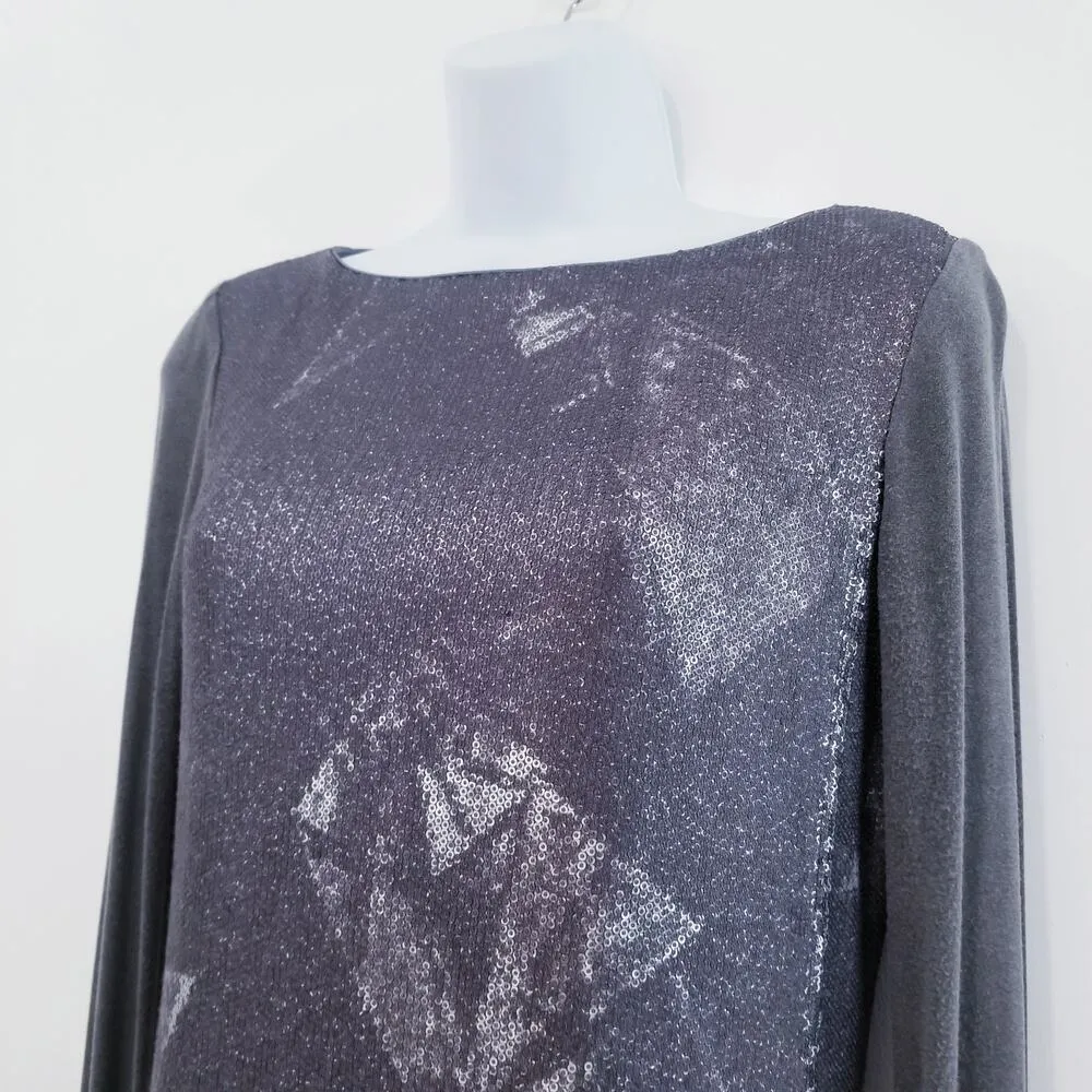 Nicole Miller Gold Label Sequins Dress Holiday Christmas Party Dress - Image 2