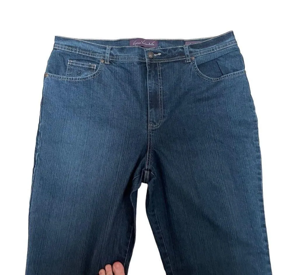 Gloria Vanderbilt Classic Fit Straight Leg Blue Jenas Size 18 NWT - Image 9