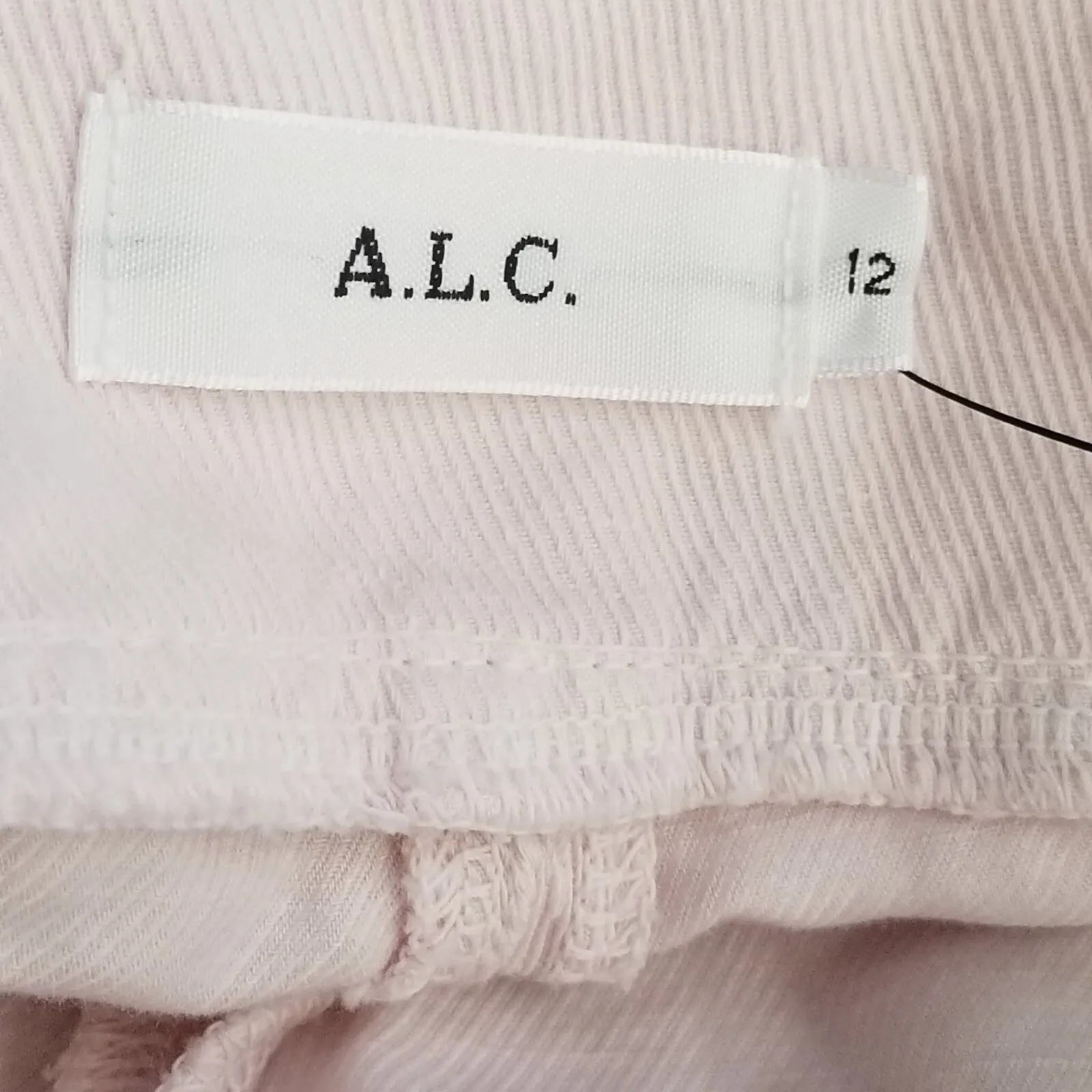 A.L.C. Coburn Tapered Paperbag Waist Pants, Pink, High waist, Belted Size 12 NWT - Image 9