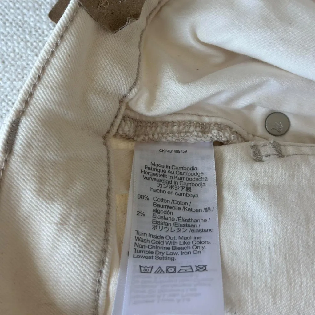 Madewell The 90s Straight Jean in Vintage Canvas, Size 25 - Image 11