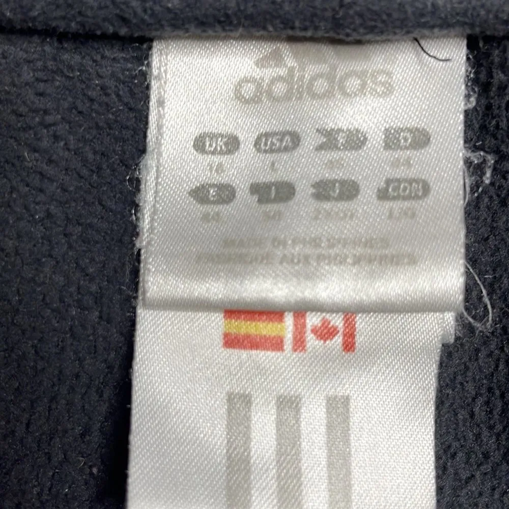 Y2K vintage Women’s Adidas boot cut fuzzy lounge pants Large Black - Image 4