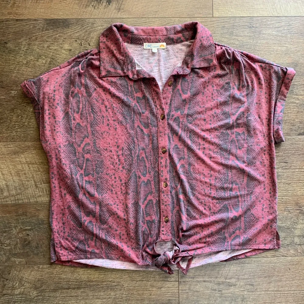 C&C California front tie blouse - Image 3