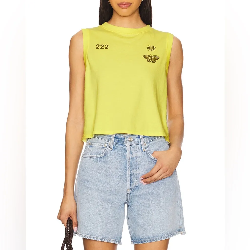 NWT Anthropologie Spiritual Gangster 222 Nature Crawford Tank Top - Firefly - S - Image 3