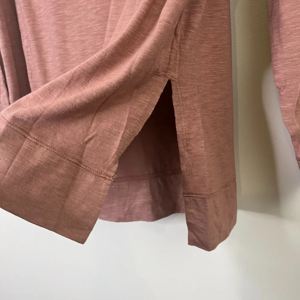 Abercrombie & Fitch Side Split Long Sleeve Crewneck Tunic Longline Shirt NWT - Image 2