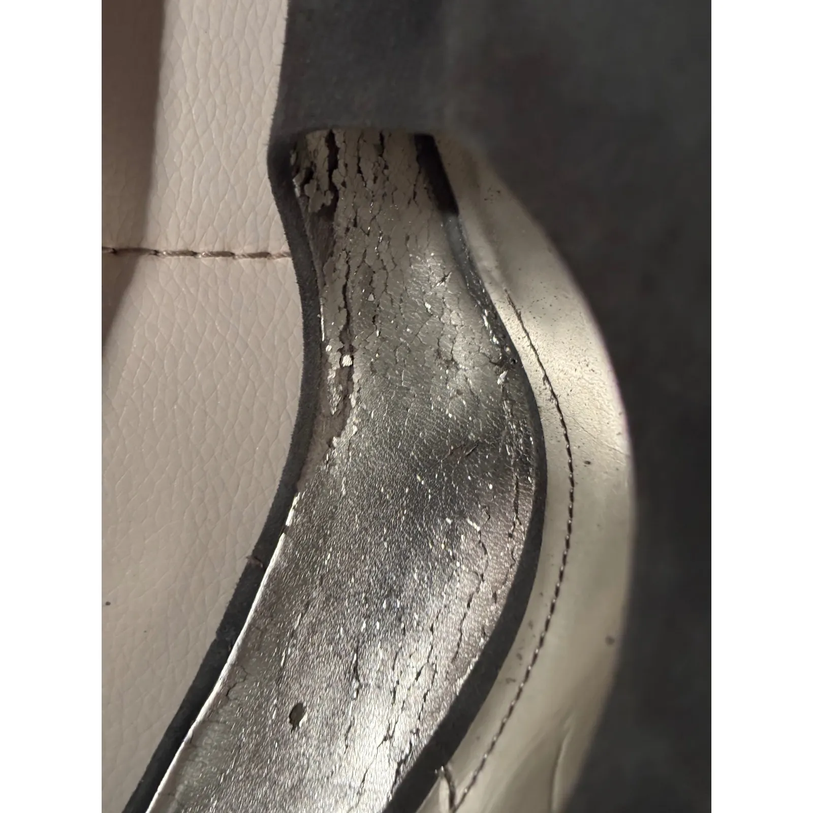 Style Co‎ Peep Toe Heels Gray Suede Platform Chunky Heel Shoes Womens Size 10M - Image 8